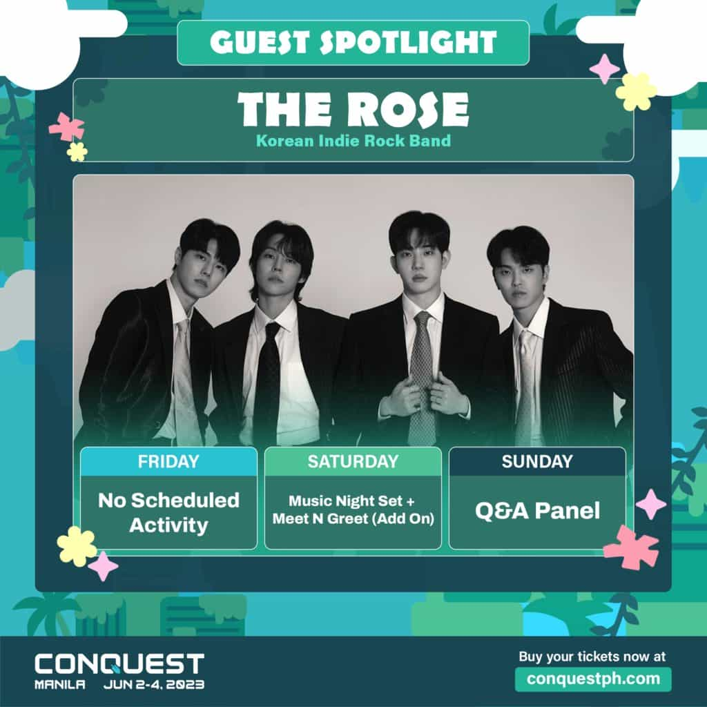 The Rose returns to Manila for CONQuest Festival 2023 this June